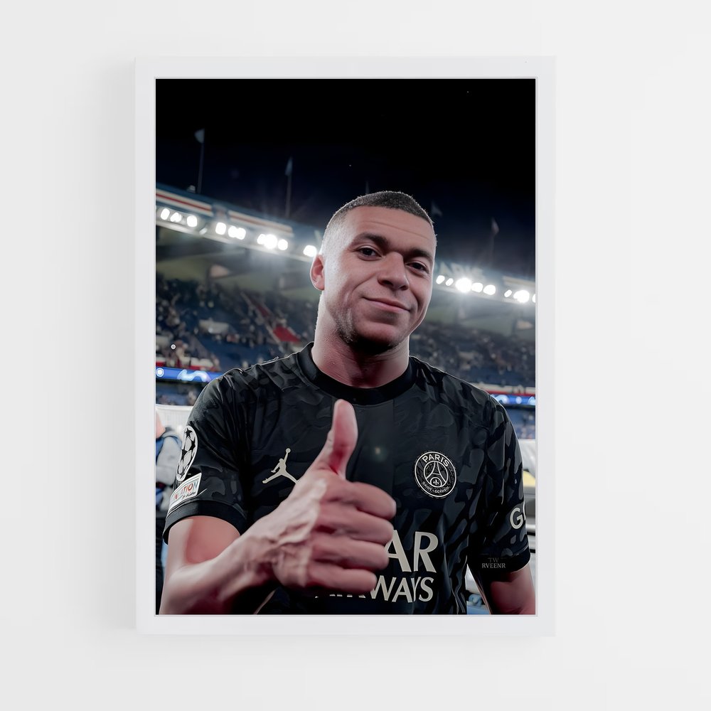 Poster Mbappe Pouce – affiche Football (vue 3)