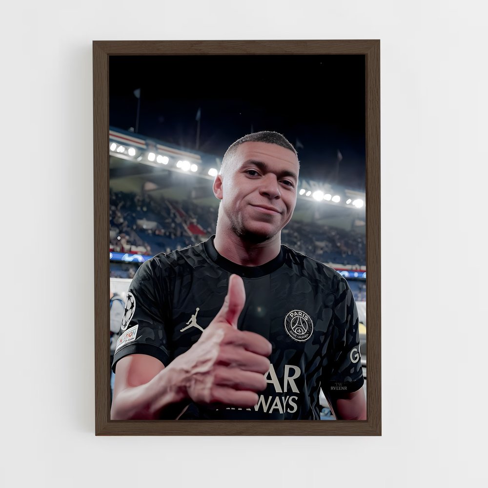 Poster Mbappe Pouce – affiche Football (vue 5)