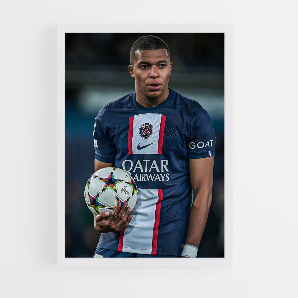 Poster Mbappe Goat – affiche Football (vue 3)