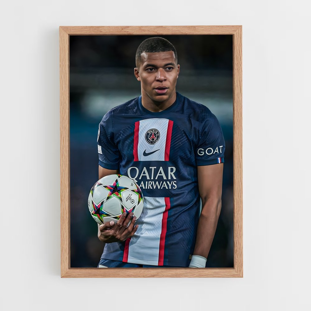 Poster Mbappe Goat – affiche Football (vue 4)