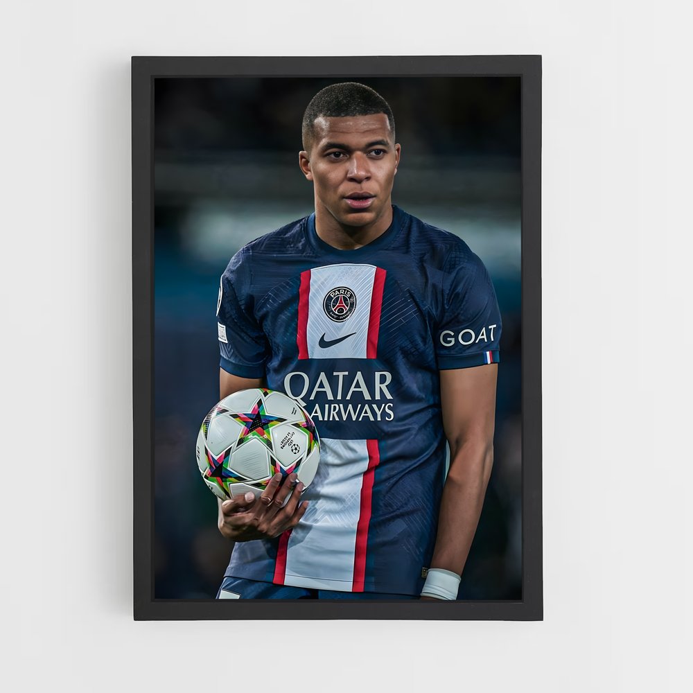 Poster Mbappe Goat – affiche Football (vue 2)