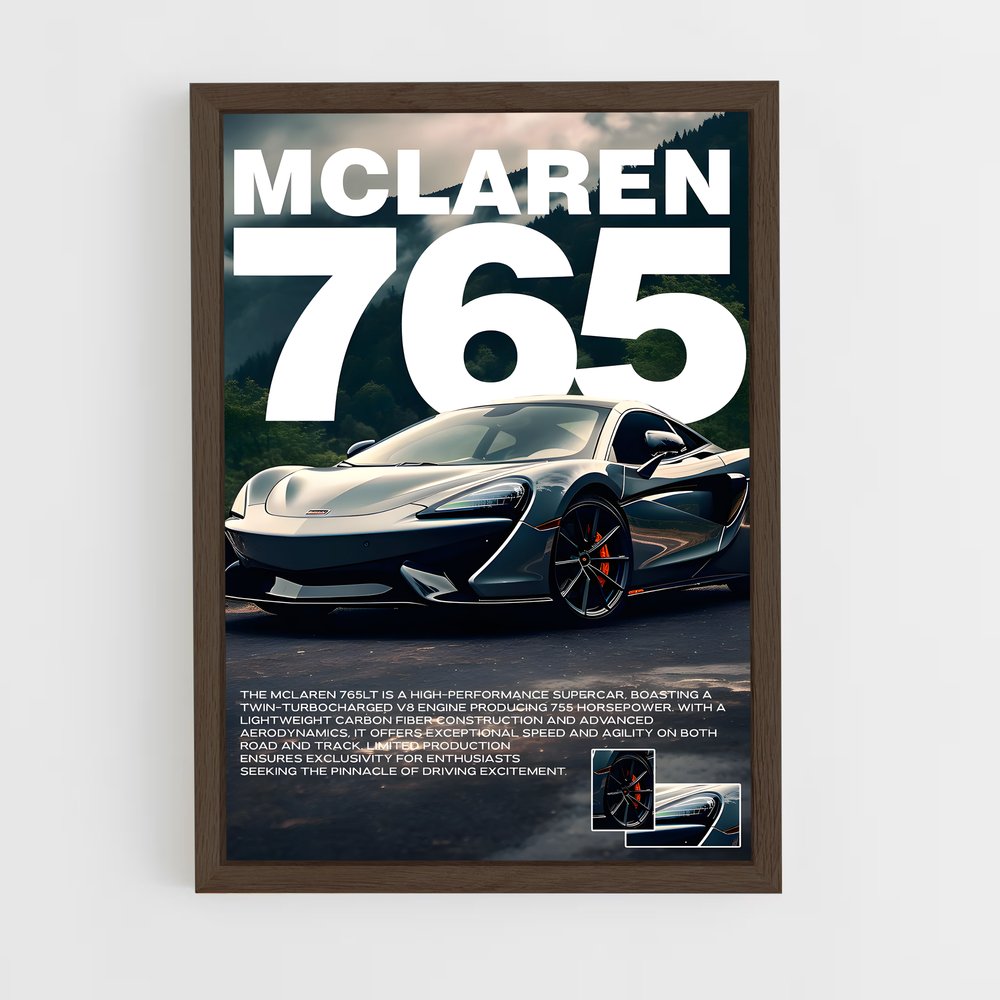 Poster 765 LT – affiche Mclaren (vue 5)