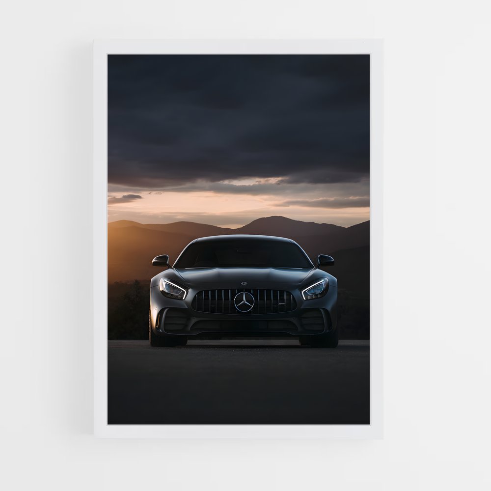 Poster Mercedes AMG GT (vue 3)
