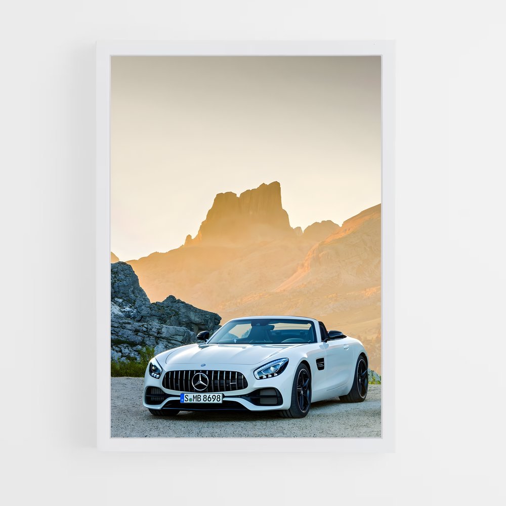 Poster Mercedes AMG GT Coupé (vue 3)