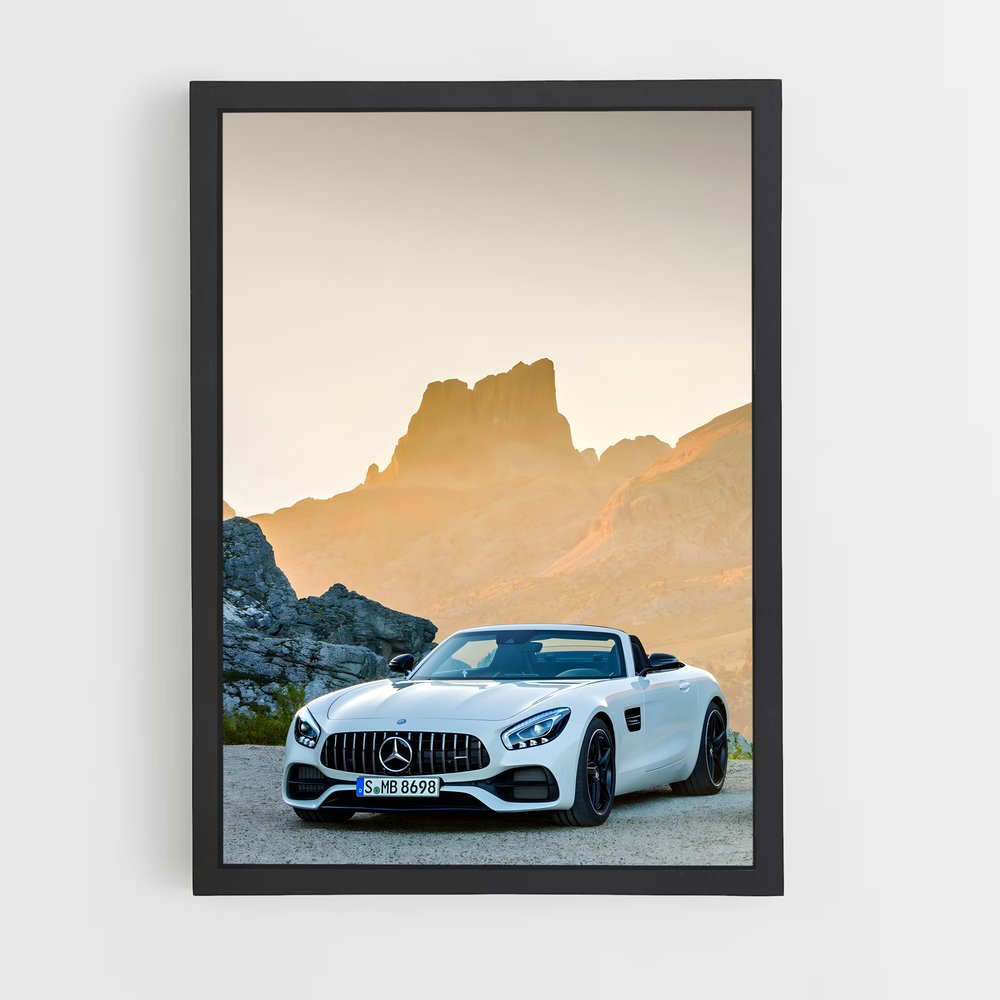 Poster Mercedes AMG GT Coupé (vue 2)