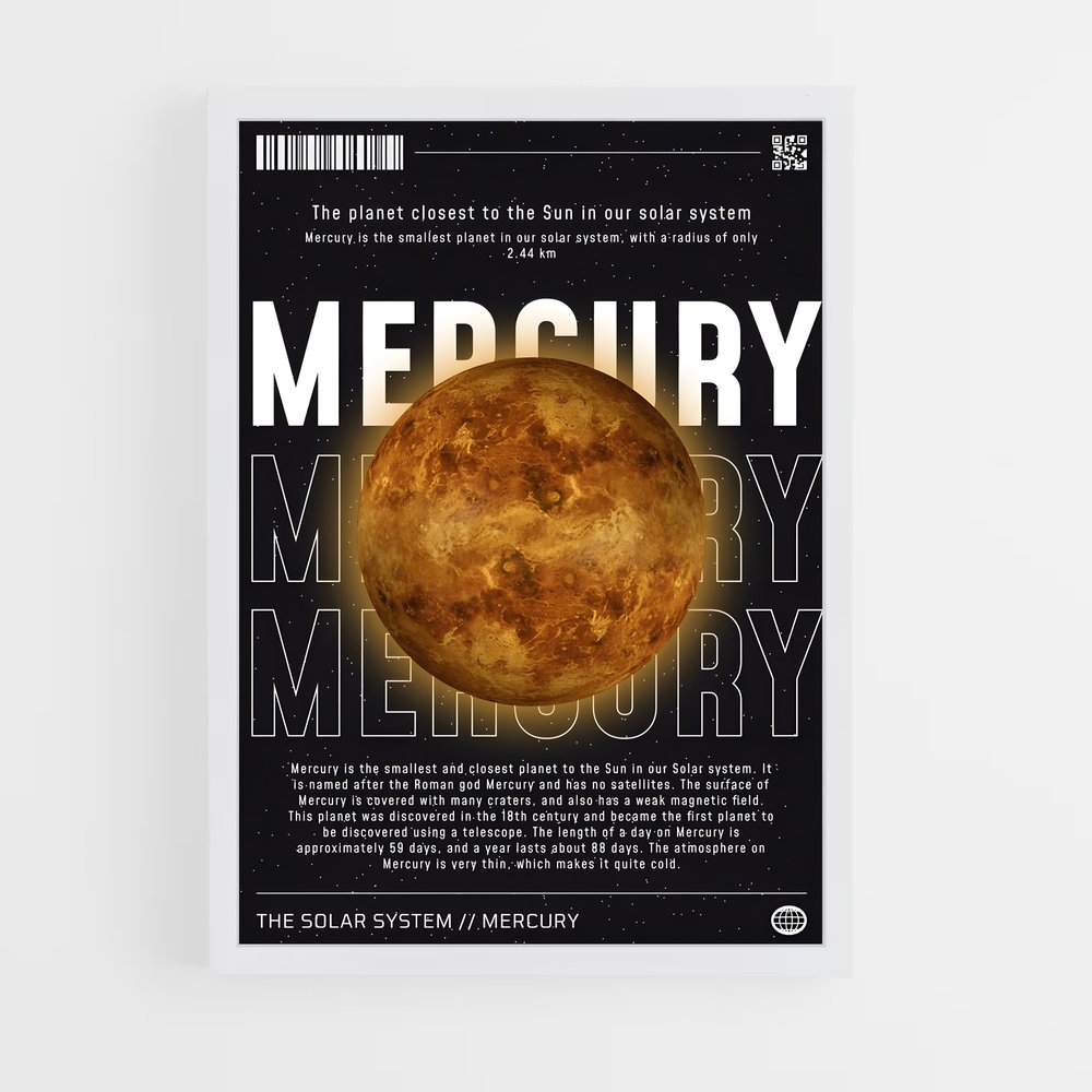 Poster Solar Mercury (vue 3)