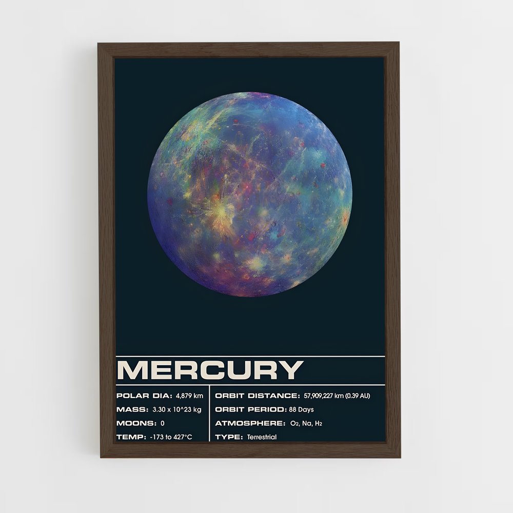 Poster Mercury Spectra (vue 5)