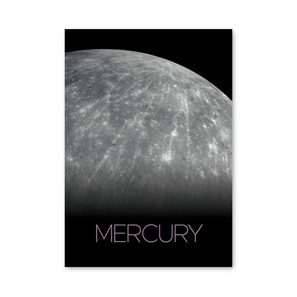 Poster Lune et Horloge