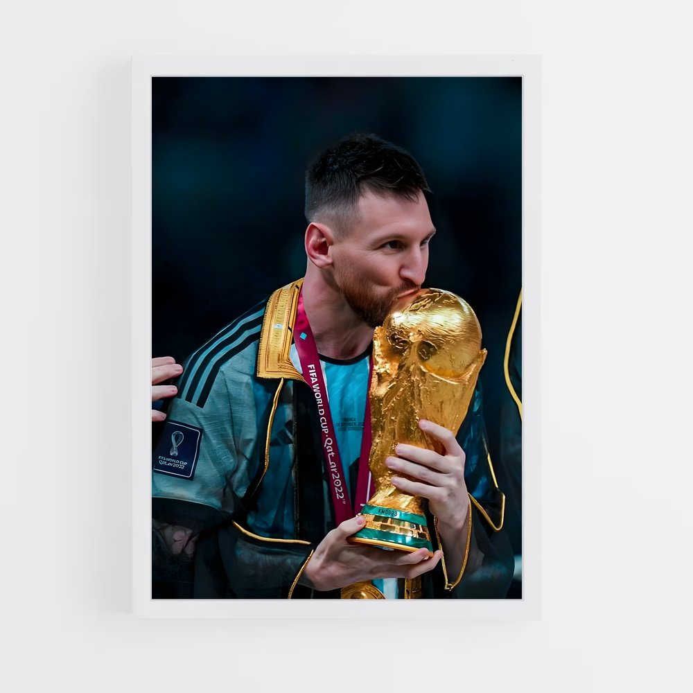 Poster Lionel Messi Ballon d'or – affiche Football (vue 3)