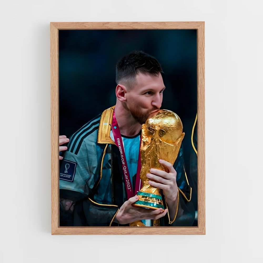 Poster Lionel Messi Ballon d'or – affiche Football (vue 4)