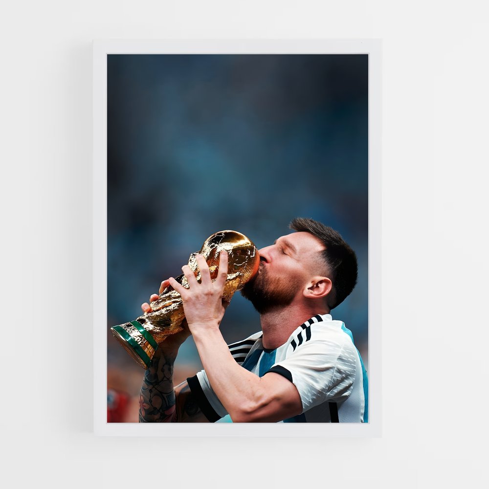 Poster Messi Champion du monde – affiche Football (vue 3)