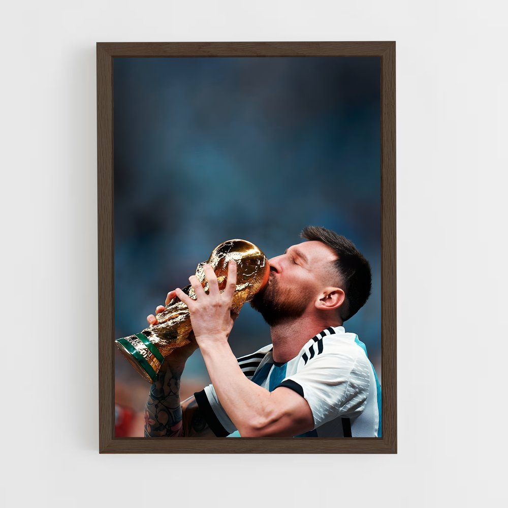 Poster Messi Champion du monde – affiche Football (vue 5)