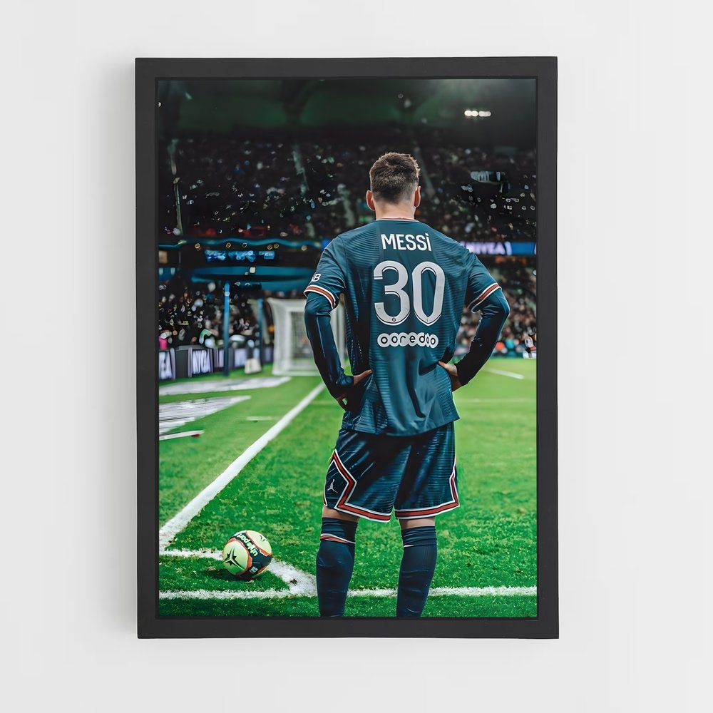 Poster Messi Corner – affiche Football (vue 2)