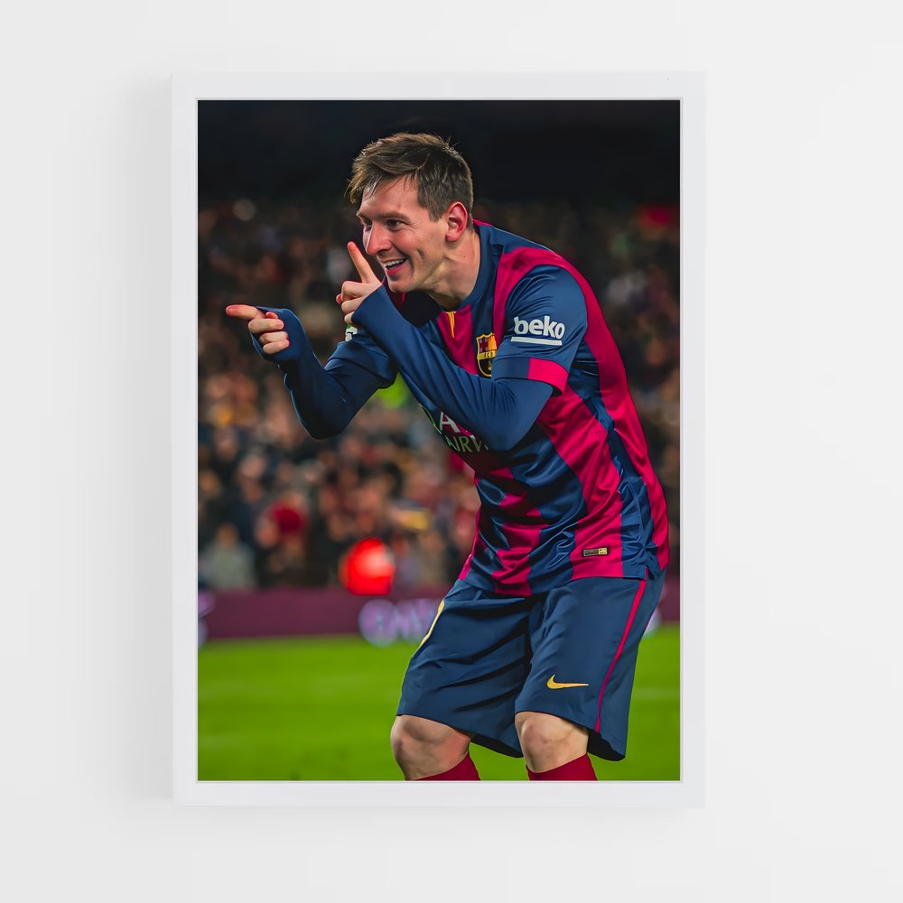 Poster Messi Barca – affiche Football (vue 3)