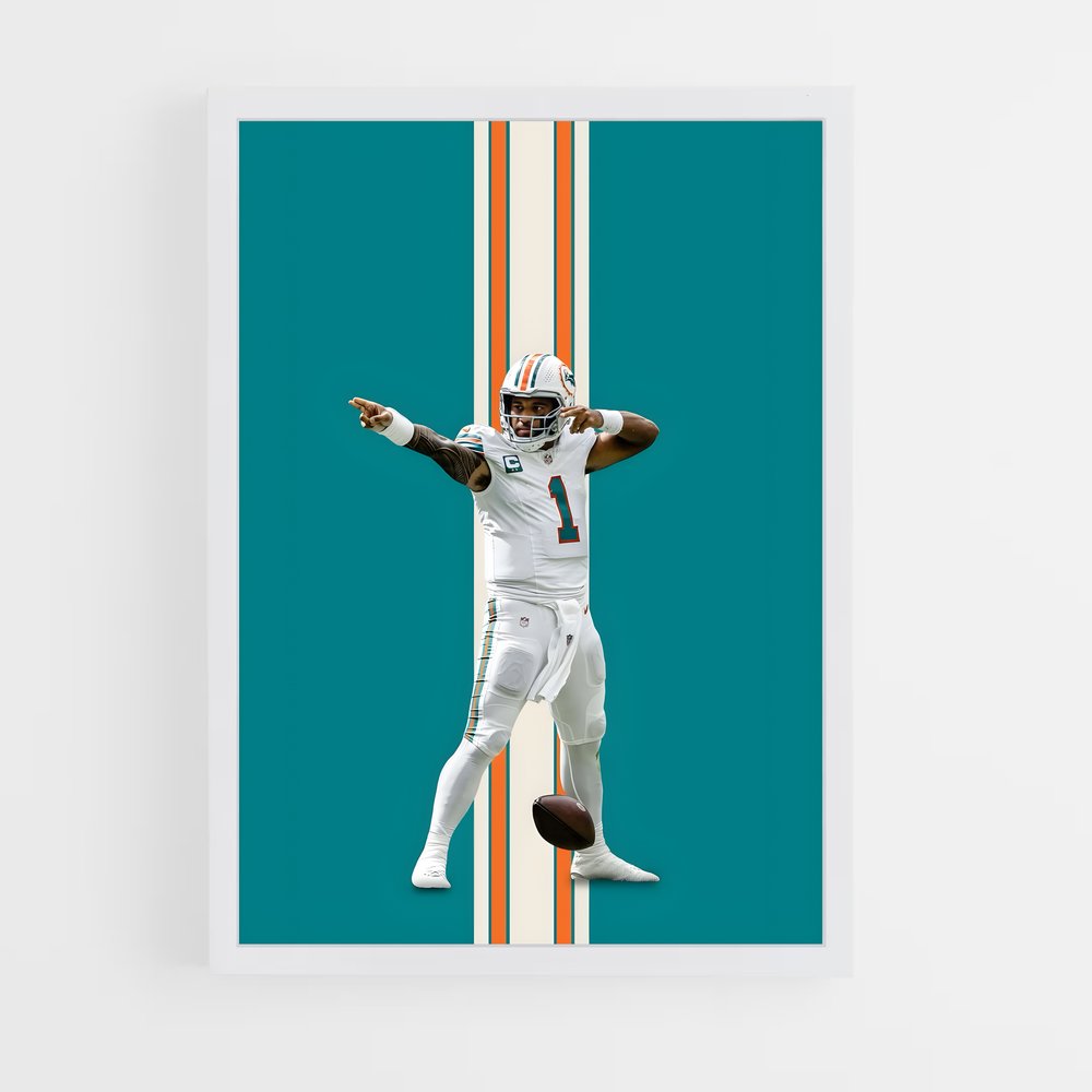 Poster Dolphins Triumph – affiche Football US (vue 3)