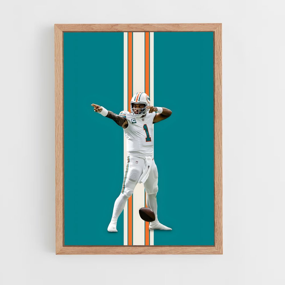 Poster Dolphins Triumph – affiche Football US (vue 4)