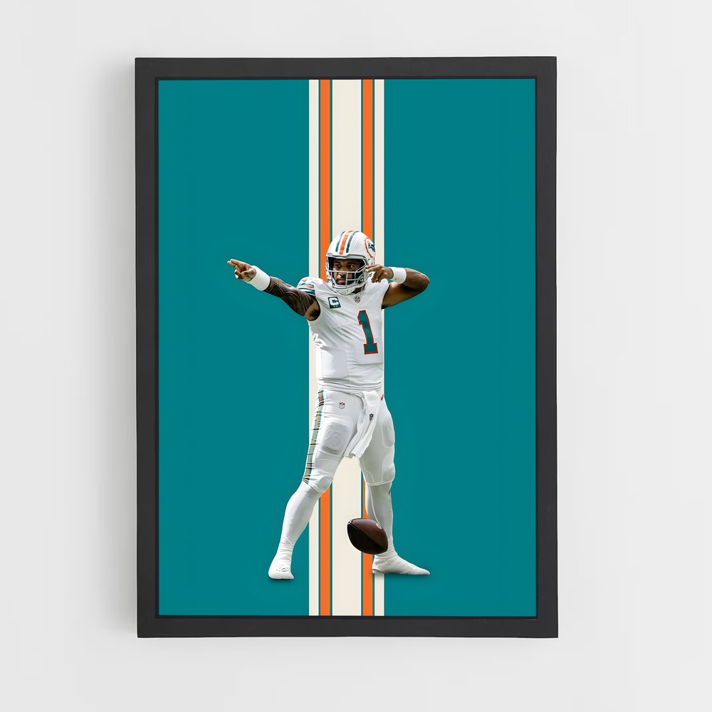 Poster Dolphins Triumph – affiche Football US (vue 2)