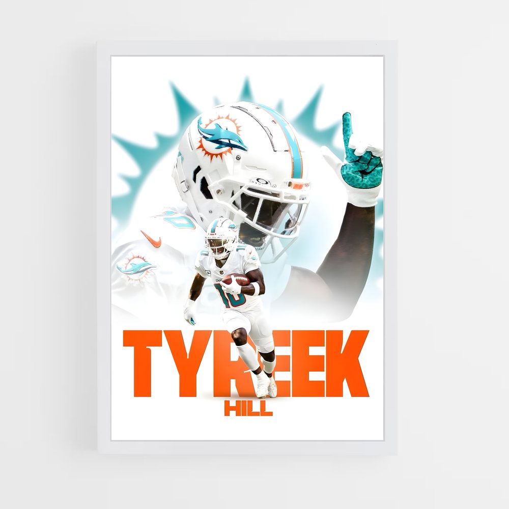 Poster Tyreek Miami Explosion – affiche Football US (vue 3)