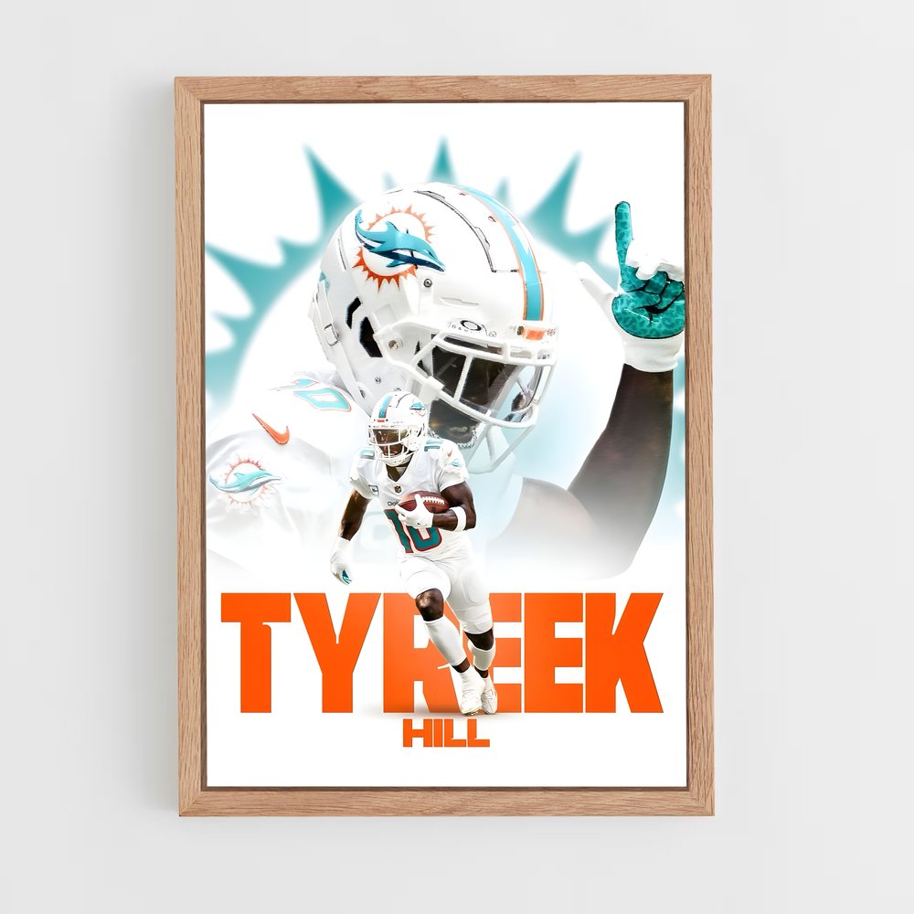 Poster Tyreek Miami Explosion – affiche Football US (vue 4)