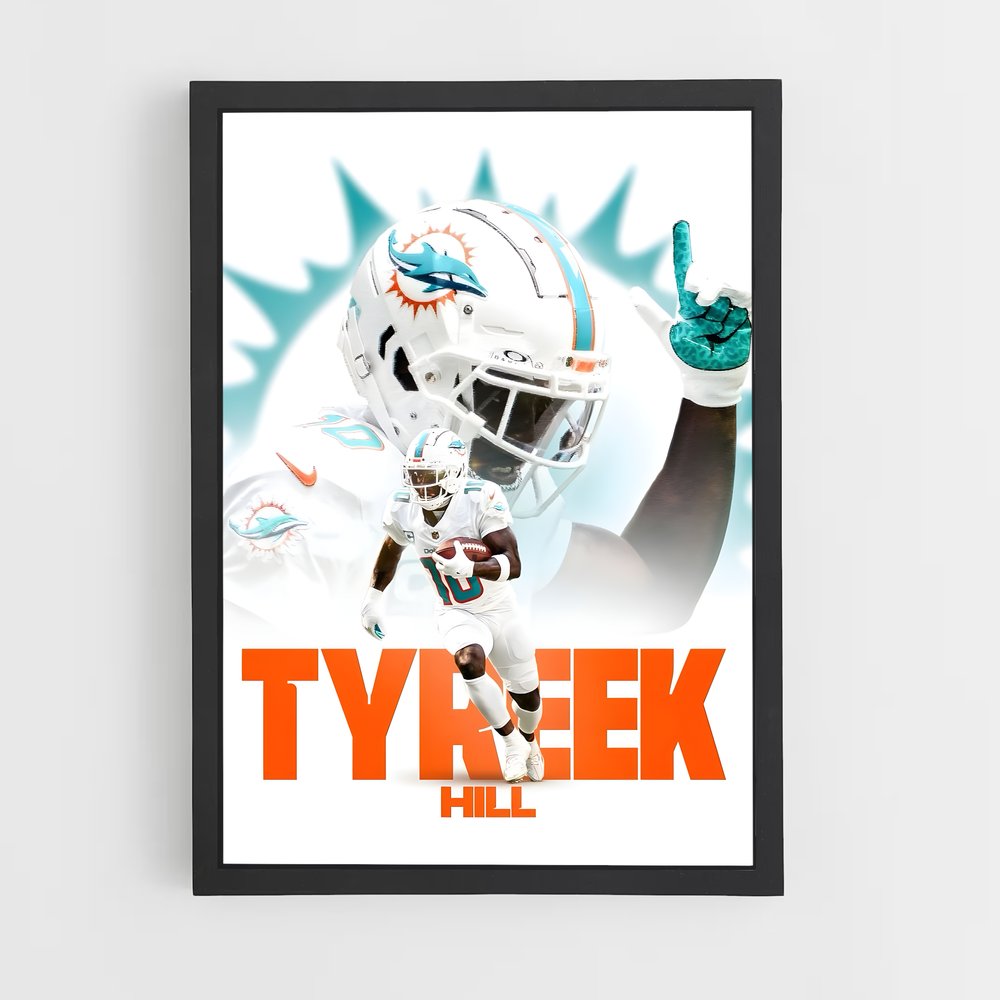 Poster Tyreek Miami Explosion – affiche Football US (vue 2)
