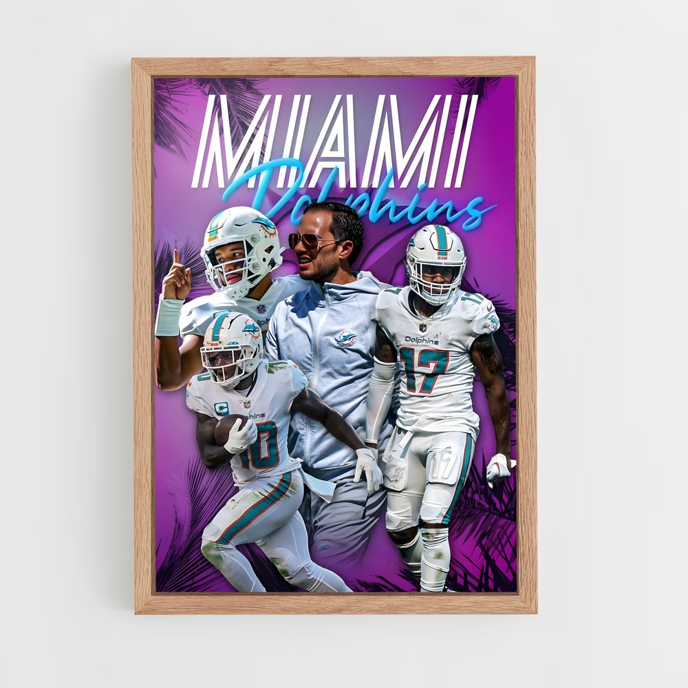 Poster Miami Dolphins Spirit – affiche Football US (vue 4)
