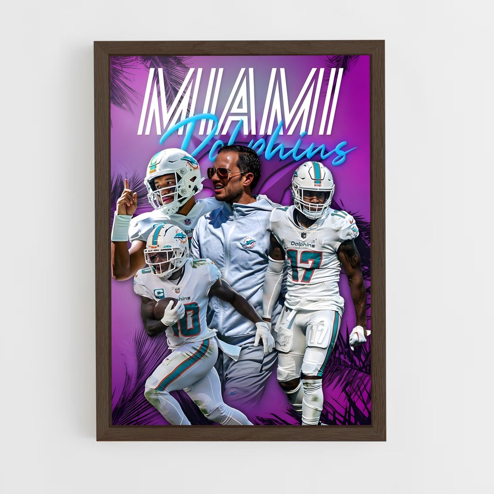 Poster Miami Dolphins Spirit – affiche Football US (vue 5)