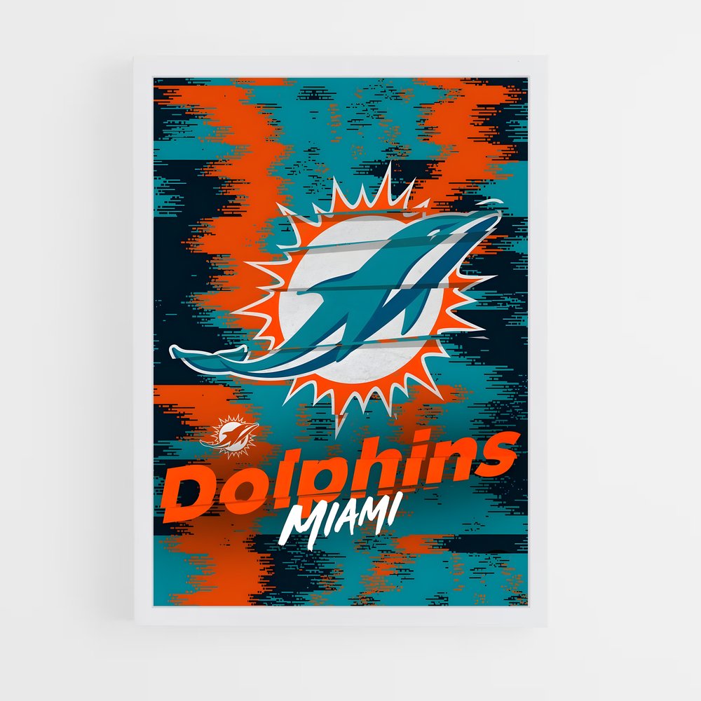 Poster Dolphins Miami – affiche Football US (vue 3)