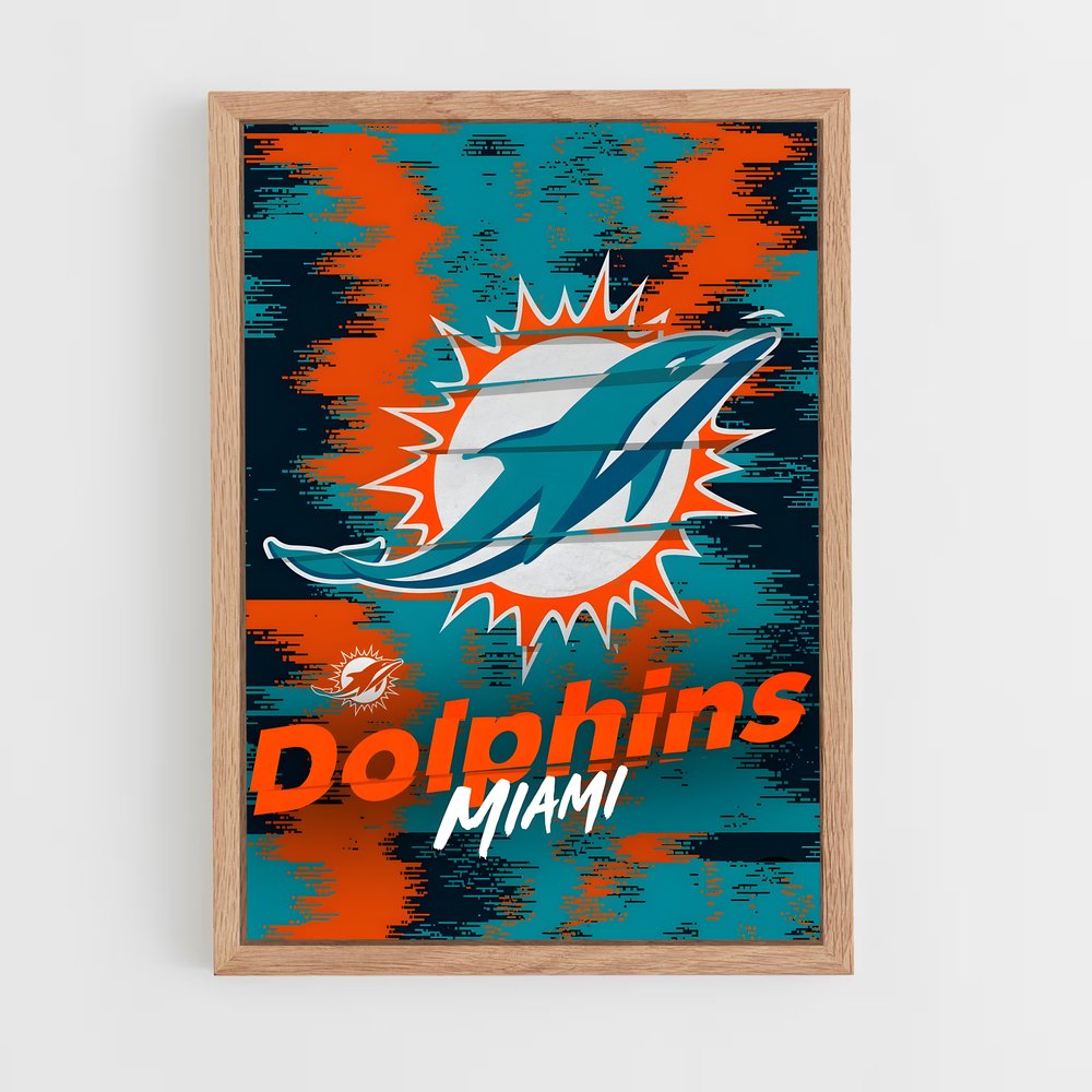 Poster Dolphins Miami – affiche Football US (vue 4)