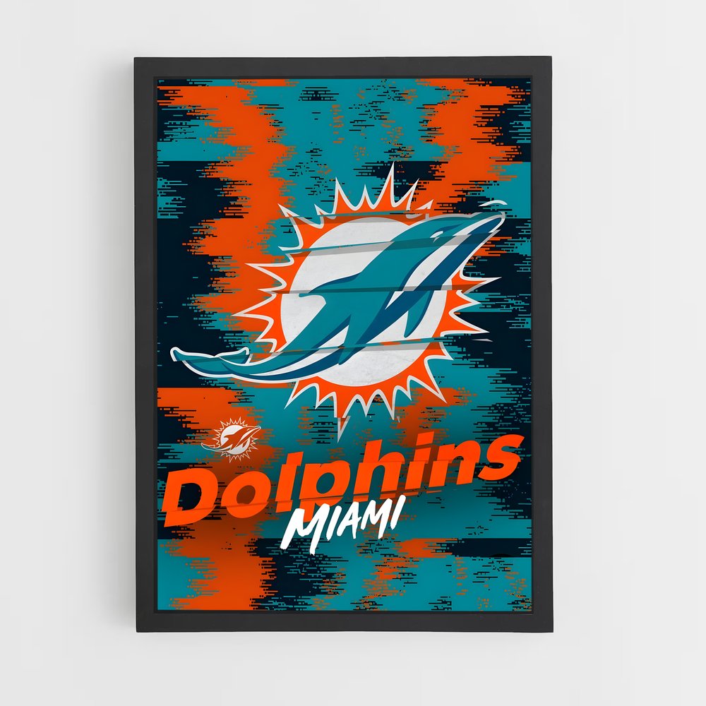 Poster Dolphins Miami – affiche Football US (vue 2)