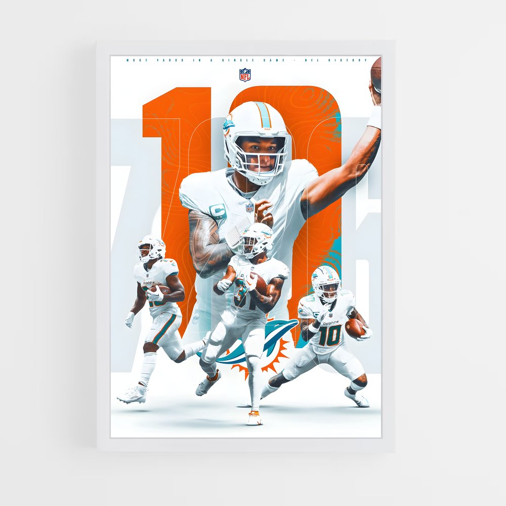 Poster Miami Action – affiche Football US (vue 3)