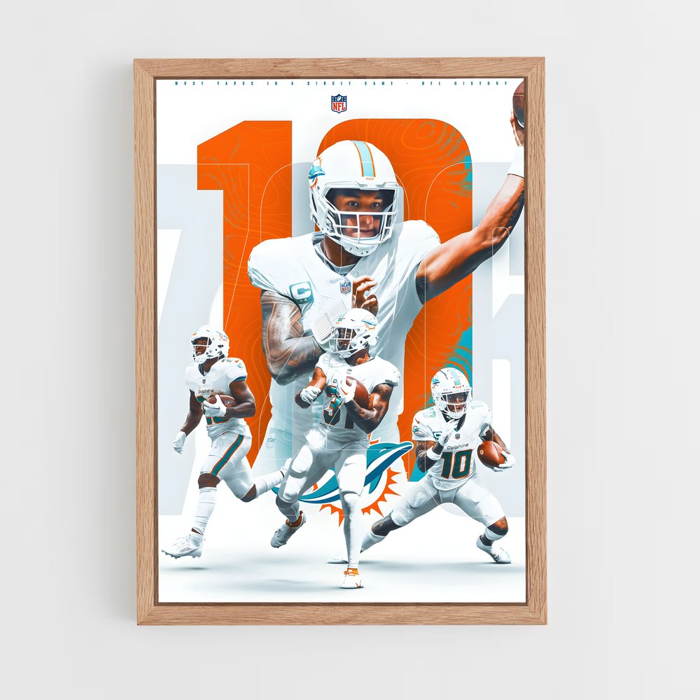 Poster Miami Action – affiche Football US (vue 4)