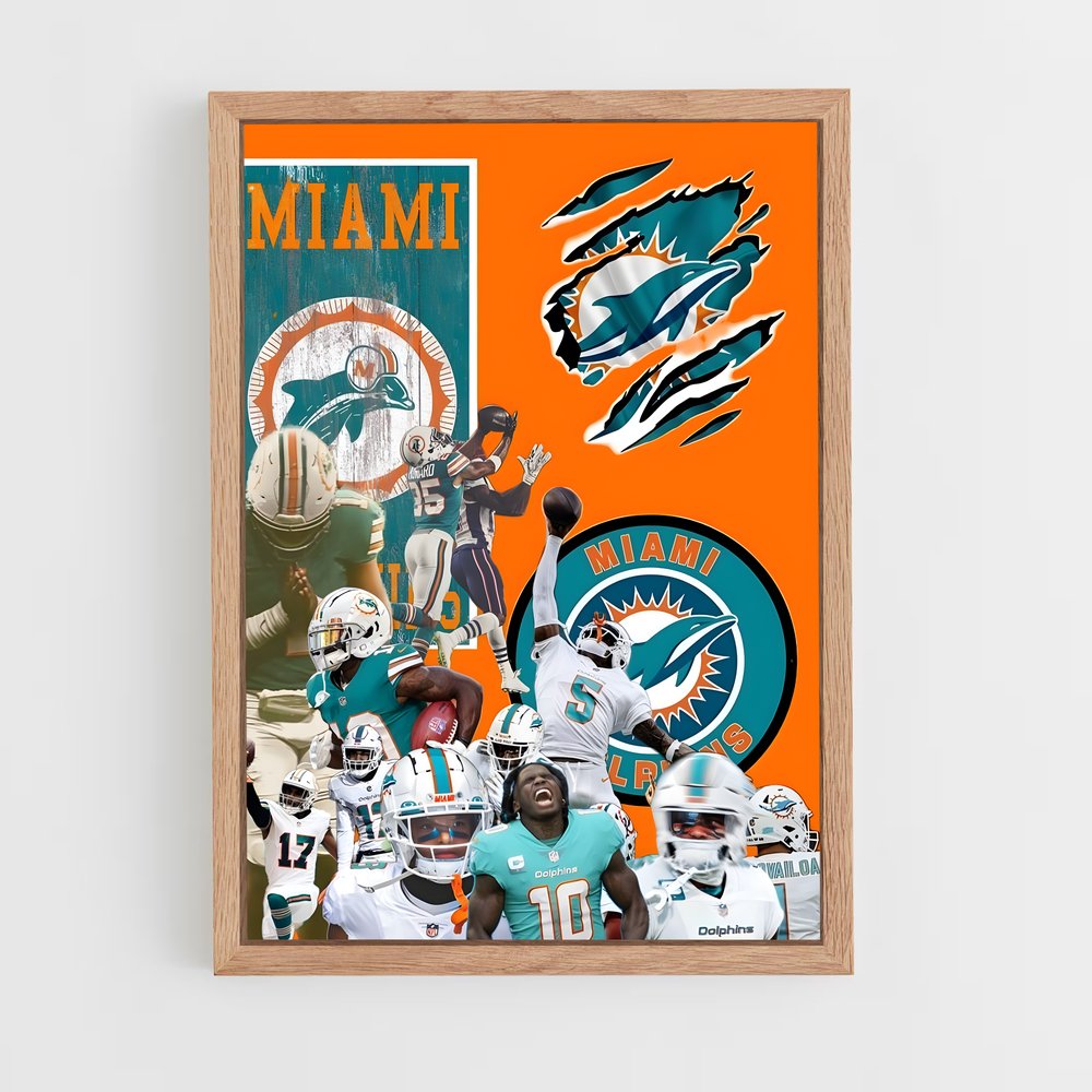 Poster Miami Dolphins Passion – affiche Football US (vue 4)