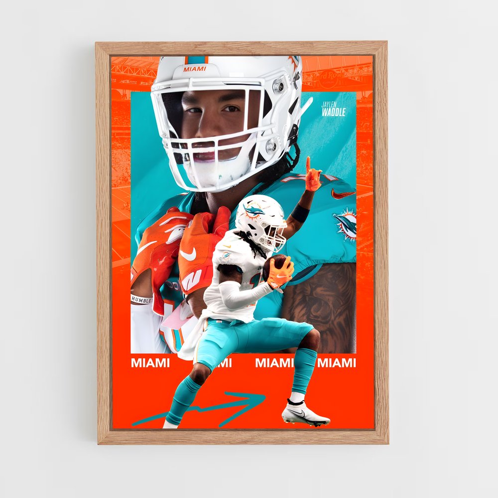 Poster Renouveau Miami – affiche Football US (vue 4)