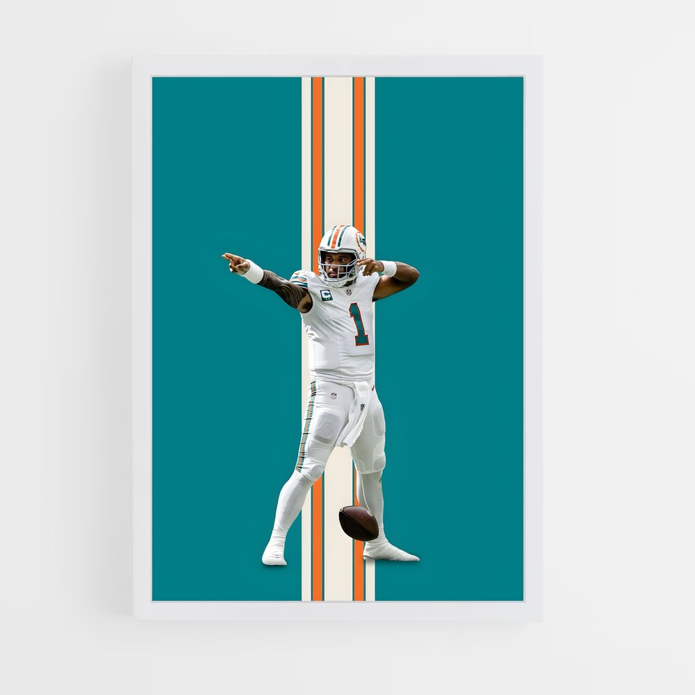 Poster Miami Dolphins Victory – affiche Football US (vue 3)