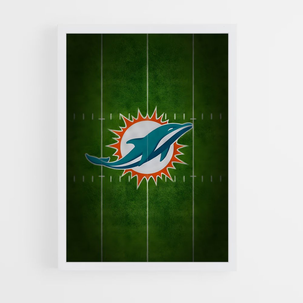 Poster Dolphins Field – affiche Football US (vue 3)