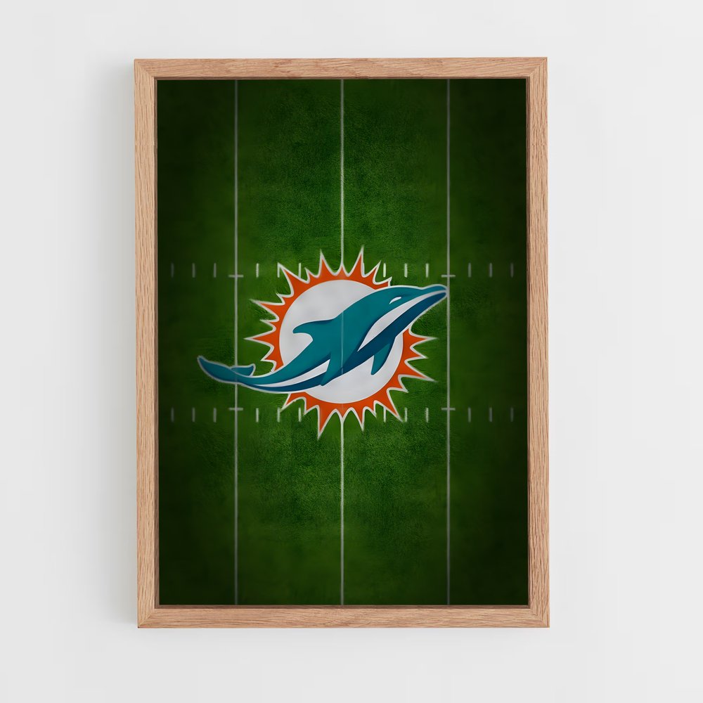Poster Dolphins Field – affiche Football US (vue 4)