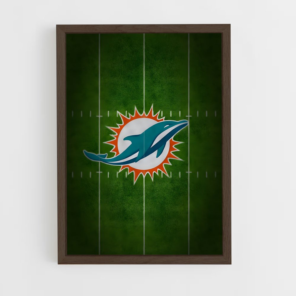 Poster Dolphins Field – affiche Football US (vue 5)