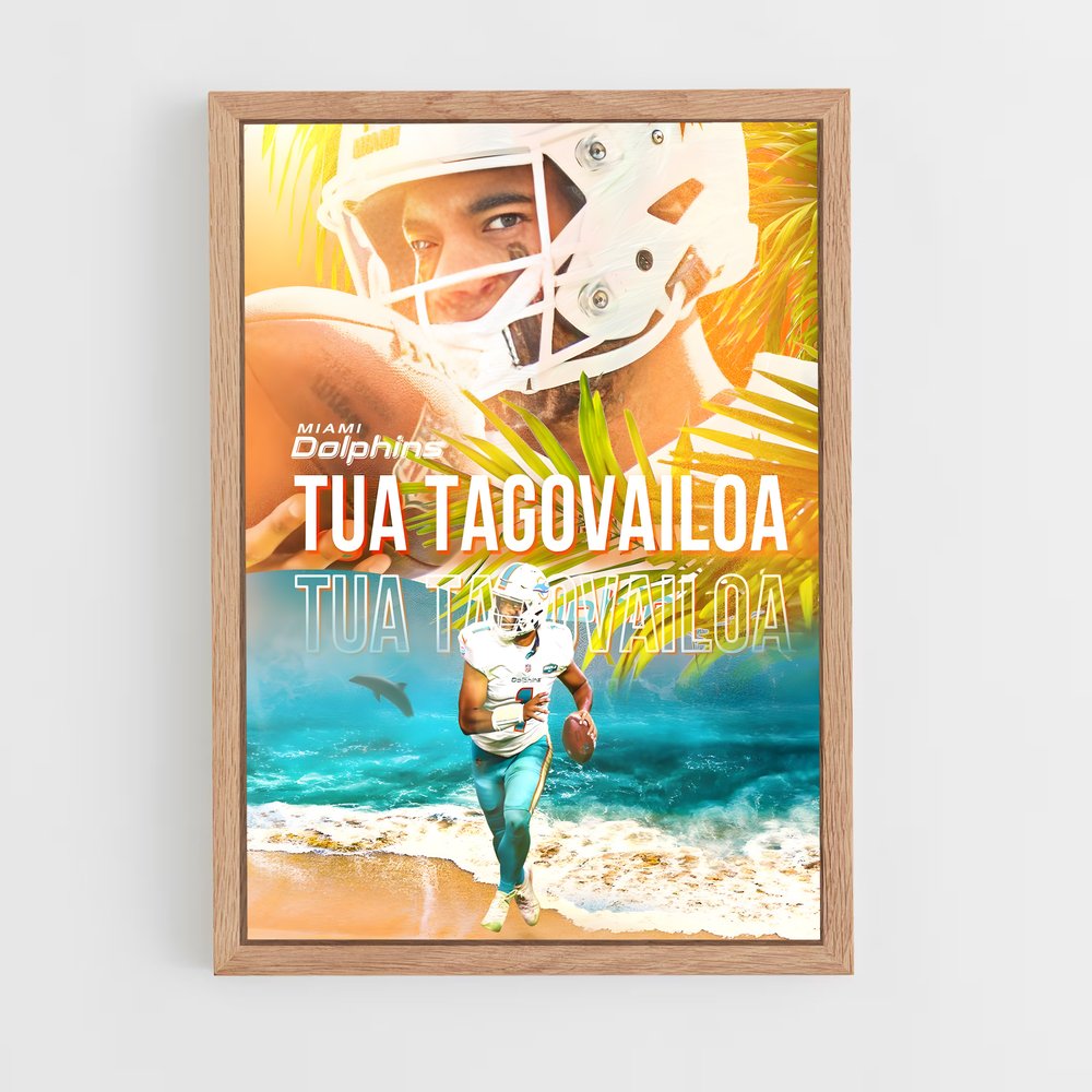 Poster Quarterback Tropical – affiche Football US (vue 4)