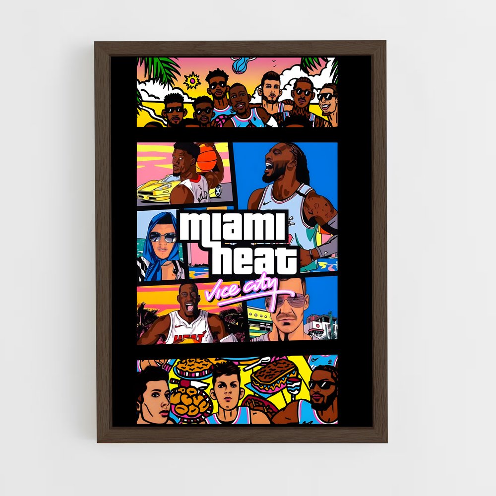 Poster Vice City Vibes – affiche Basketball (vue 5)