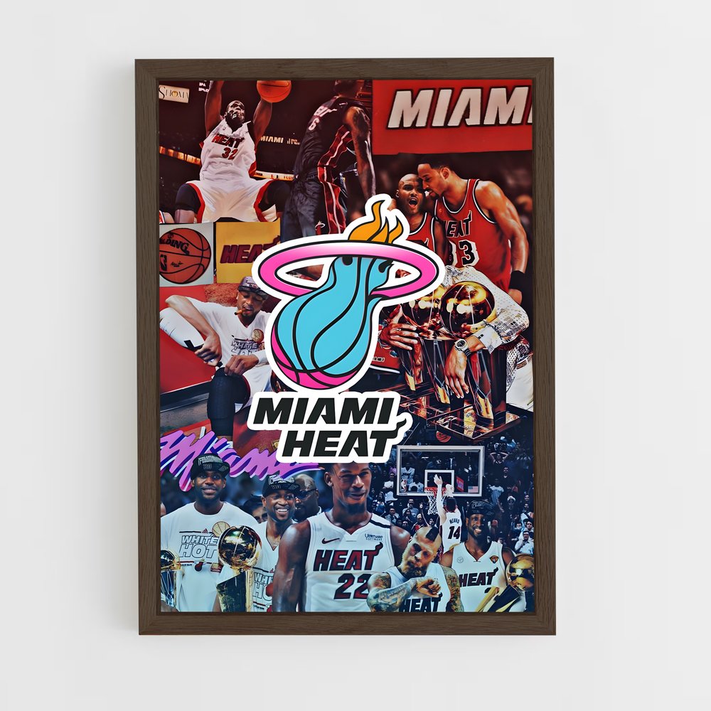 Poster Éclat Miami Heat – affiche Basketball (vue 5)
