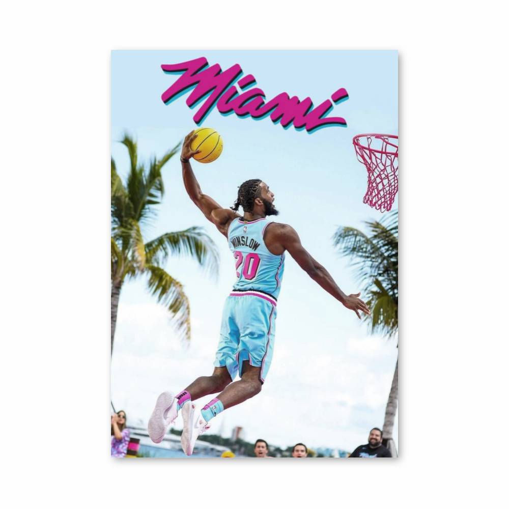 Poster Miami Slam Dunk – affiche Basketball