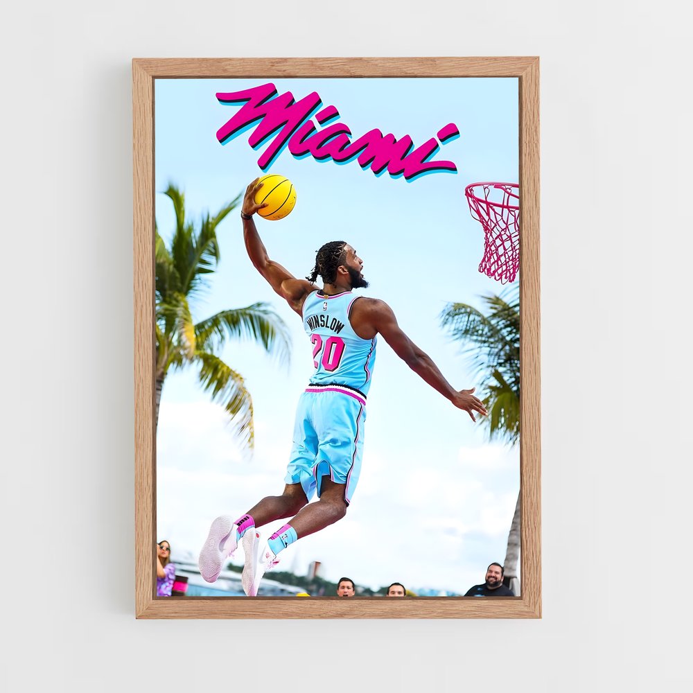Poster Miami Slam Dunk – affiche Basketball (vue 4)