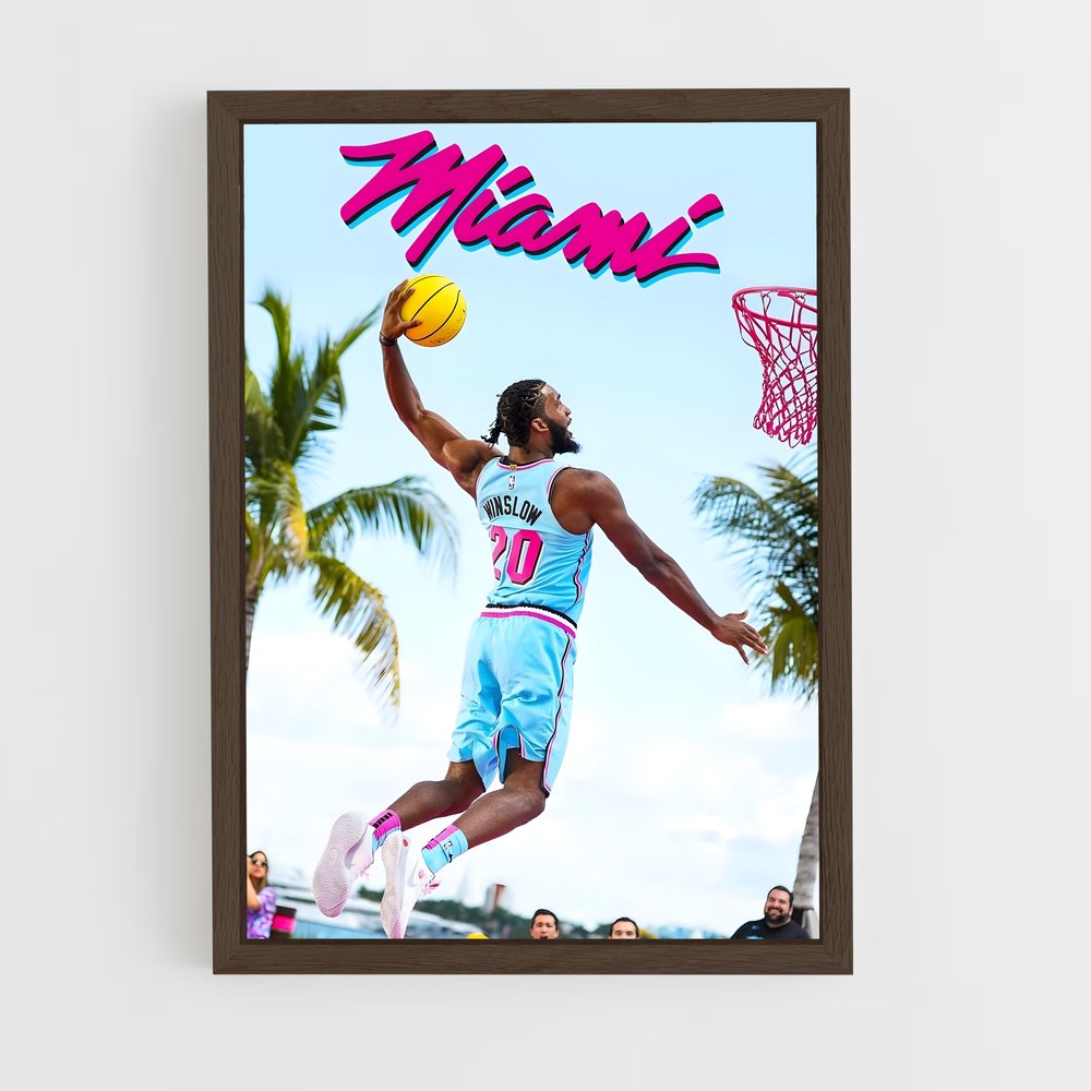 Poster Miami Slam Dunk – affiche Basketball (vue 5)