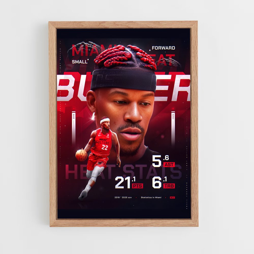 Poster Heat Stars – affiche Basketball (vue 4)