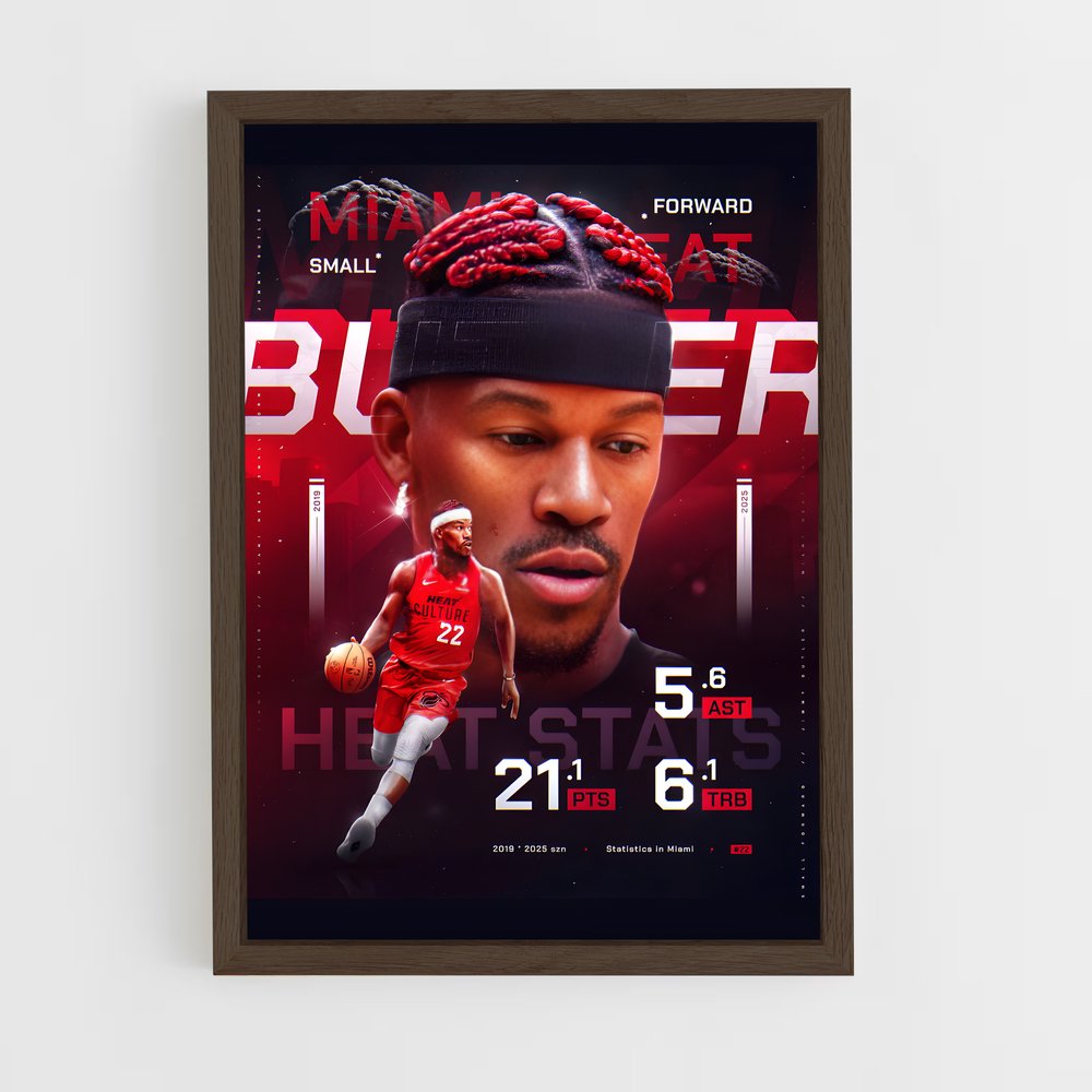 Poster Heat Stars – affiche Basketball (vue 5)