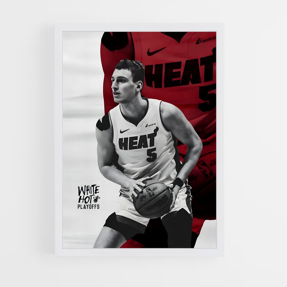 Poster Chaleur de Miami – affiche Basketball (vue 3)
