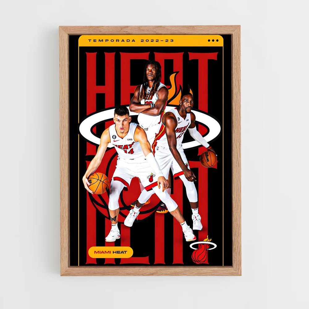 Poster Miami Heat Élan – affiche Basketball (vue 4)