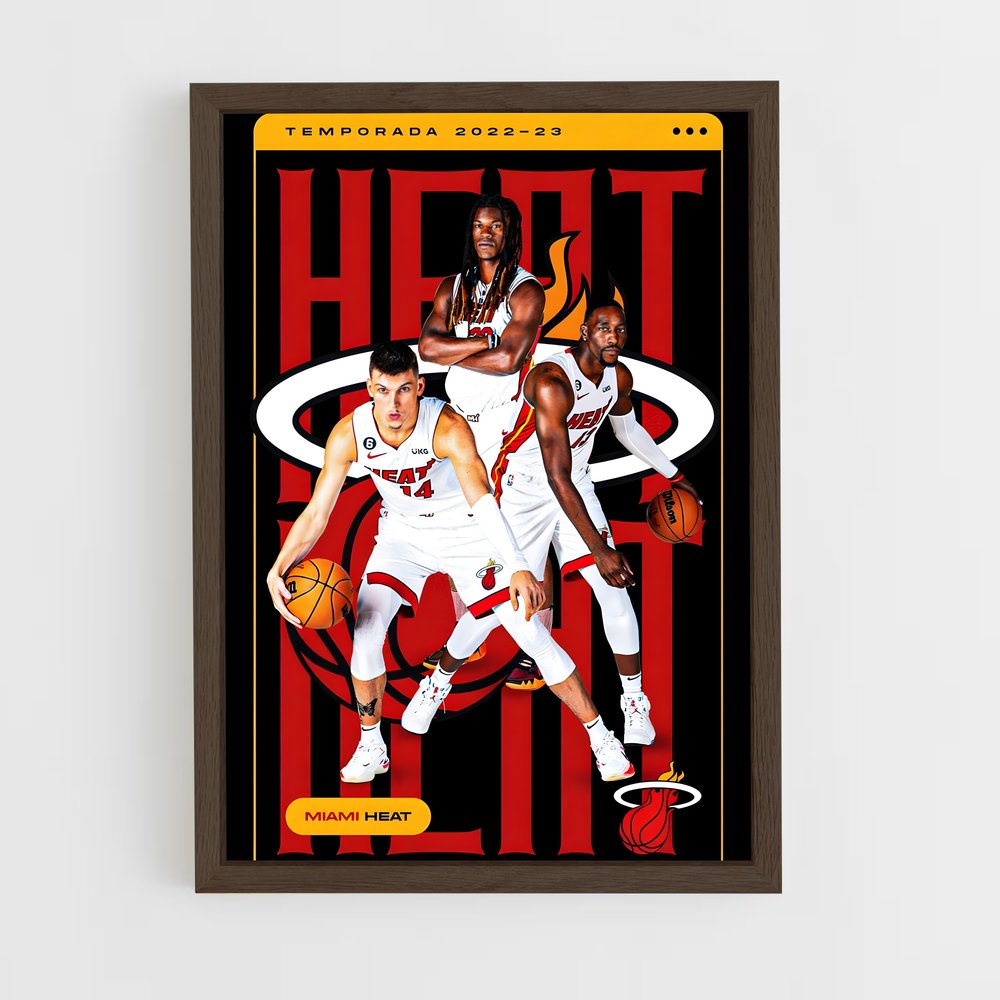 Poster Miami Heat Élan – affiche Basketball (vue 5)