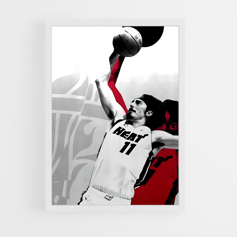Poster Slam Dunk Heat – affiche Basketball (vue 3)