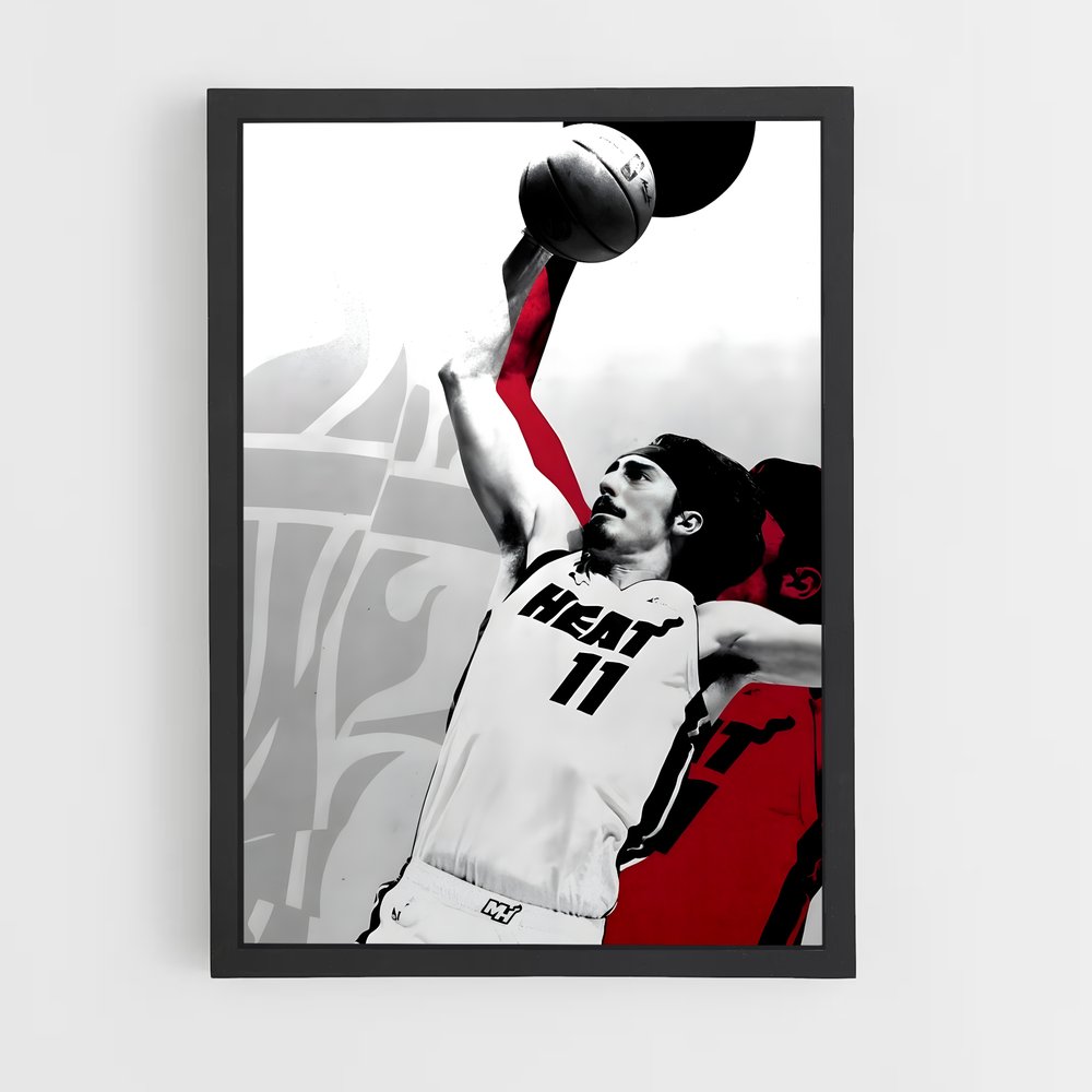 Poster Slam Dunk Heat – affiche Basketball (vue 2)
